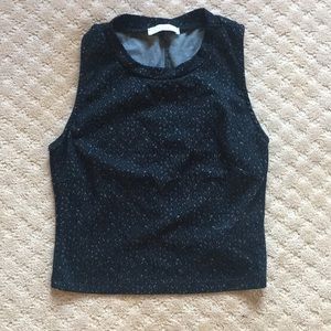 Lush mock neck crop top